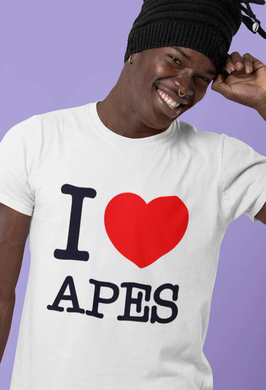 APES, kurzärmliges Herren-T-Shirt mit Rundhalsausschnitt