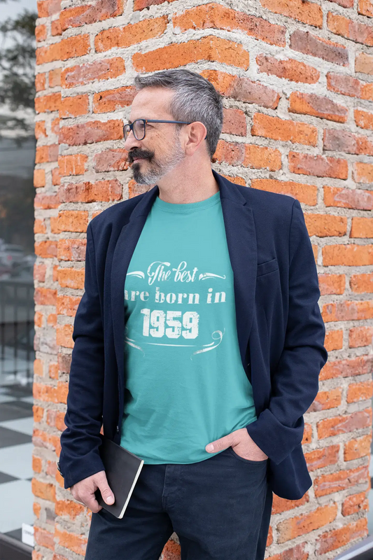 The Best are Born in 1959 Herren T-Shirt Blau Geburtstagsgeschenk 00399