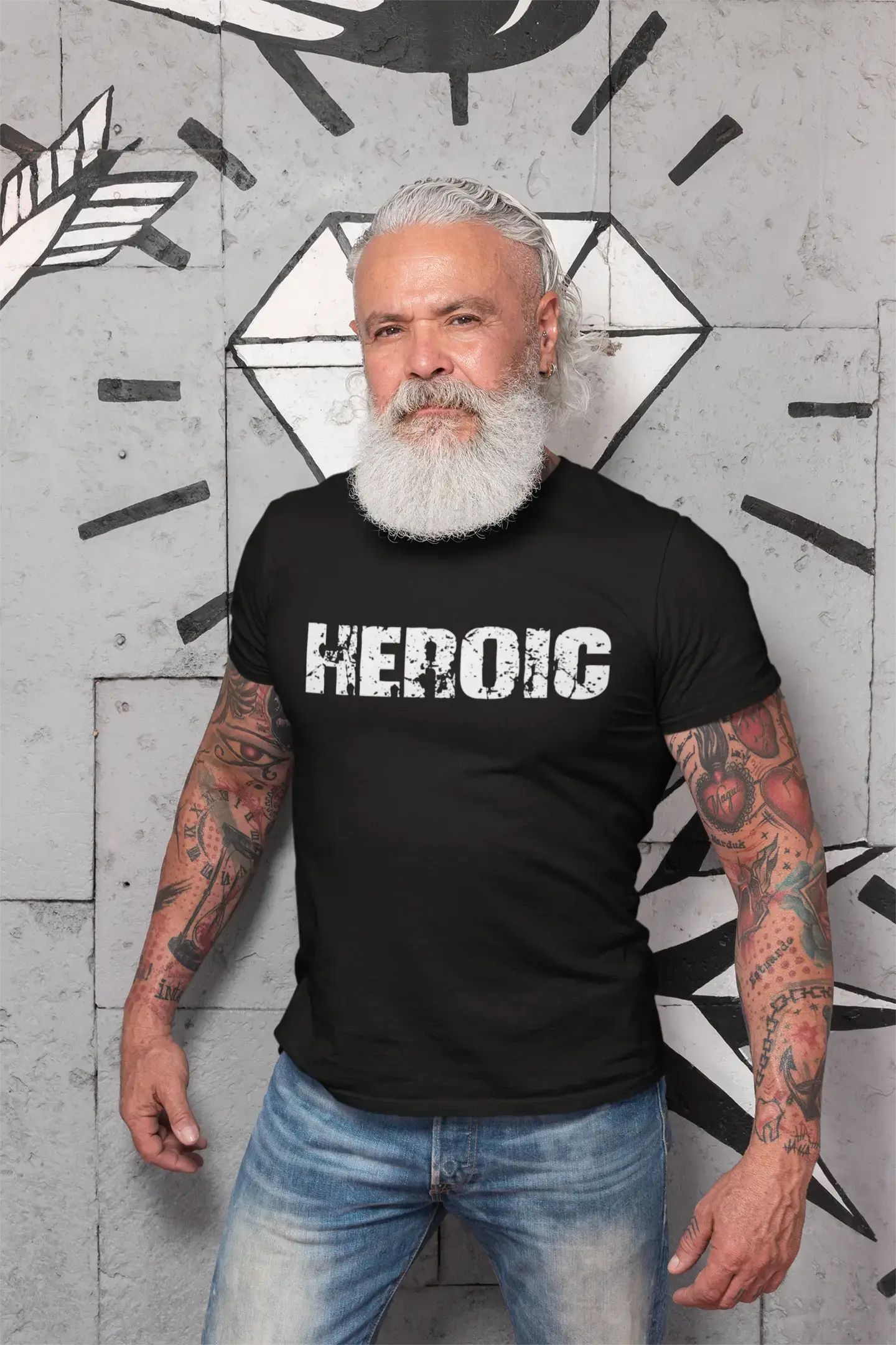 Homme Tee Vintage T Shirt Heroic