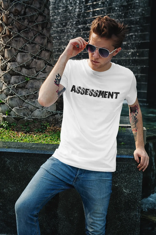 assessment Men's T shirt White Birthday Gift 00552