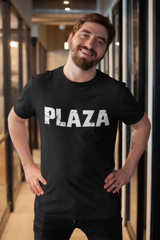 Plaza Herren Retro T-Shirt Schwarz Geburtstagsgeschenk 00553