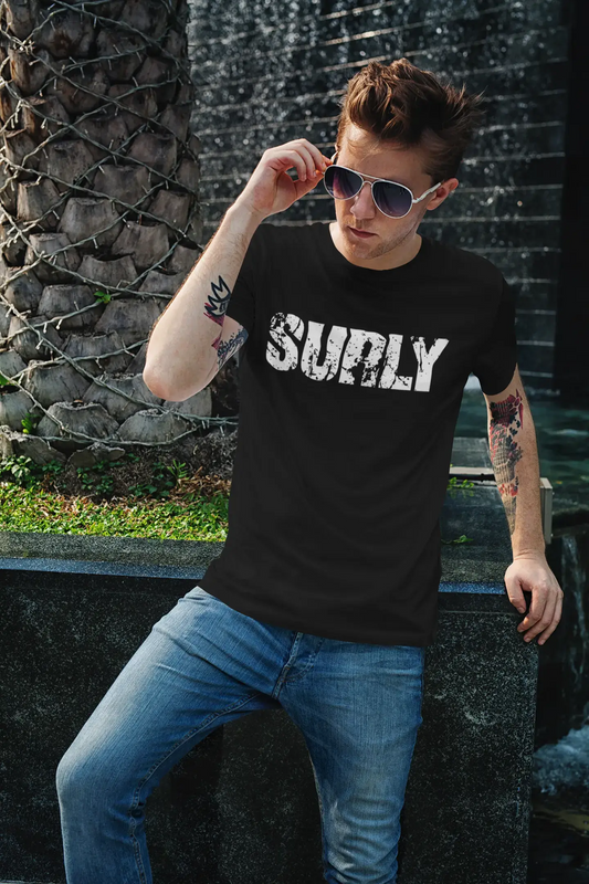 surly Men's Retro T shirt Black Birthday Gift 00553
