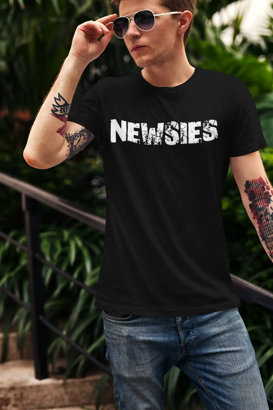 newsies Herren T-Shirt Schwarz Geburtstagsgeschenk 00555