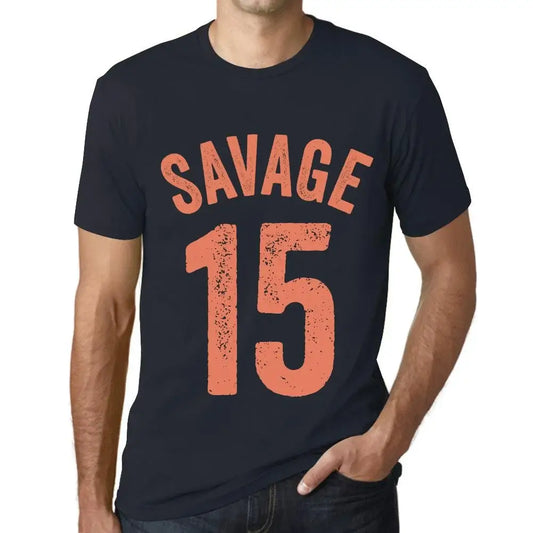 Men's Graphic T-Shirt Savage 15 15th Birthday Anniversary 15 Year Old Gift 2009 Vintage Eco-Friendly Short Sleeve Novelty Tee