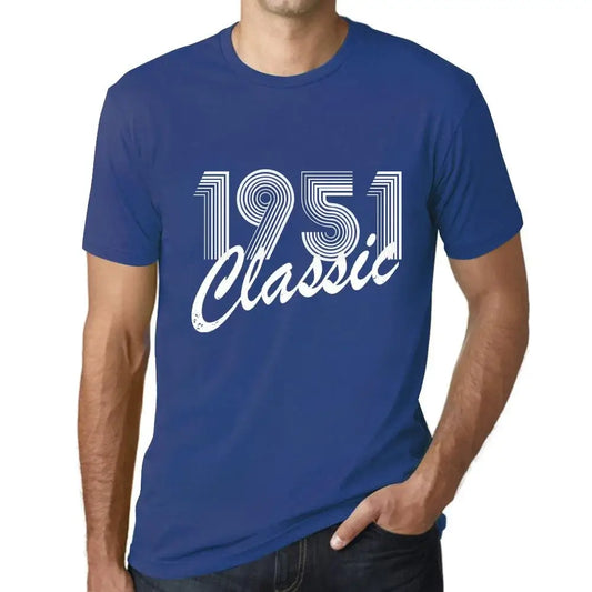 Men's Graphic T-Shirt Classic 1951 73rd Birthday Anniversary 73 Year Old Gift 1951 Vintage Eco-Friendly Short Sleeve Novelty Tee