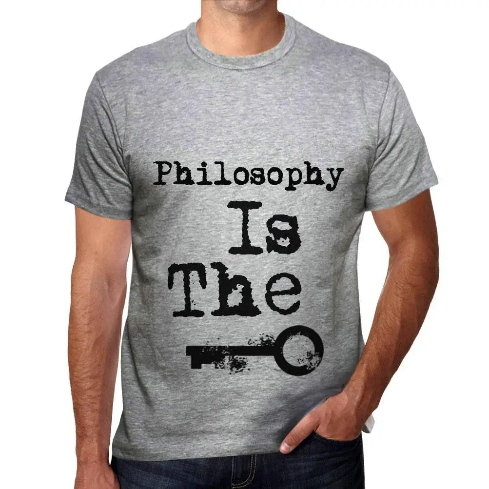 Men's Graphic T-Shirt Philosophy Is The Key Eco-Friendly Limited Edition Short Sleeve Tee-Shirt Vintage Birthday Gift Novelty