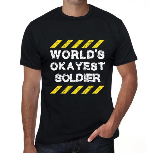 Men's Graphic T-Shirt Worlds Okayest Soldier Eco-Friendly Limited Edition Short Sleeve Tee-Shirt Vintage Birthday Gift Novelty