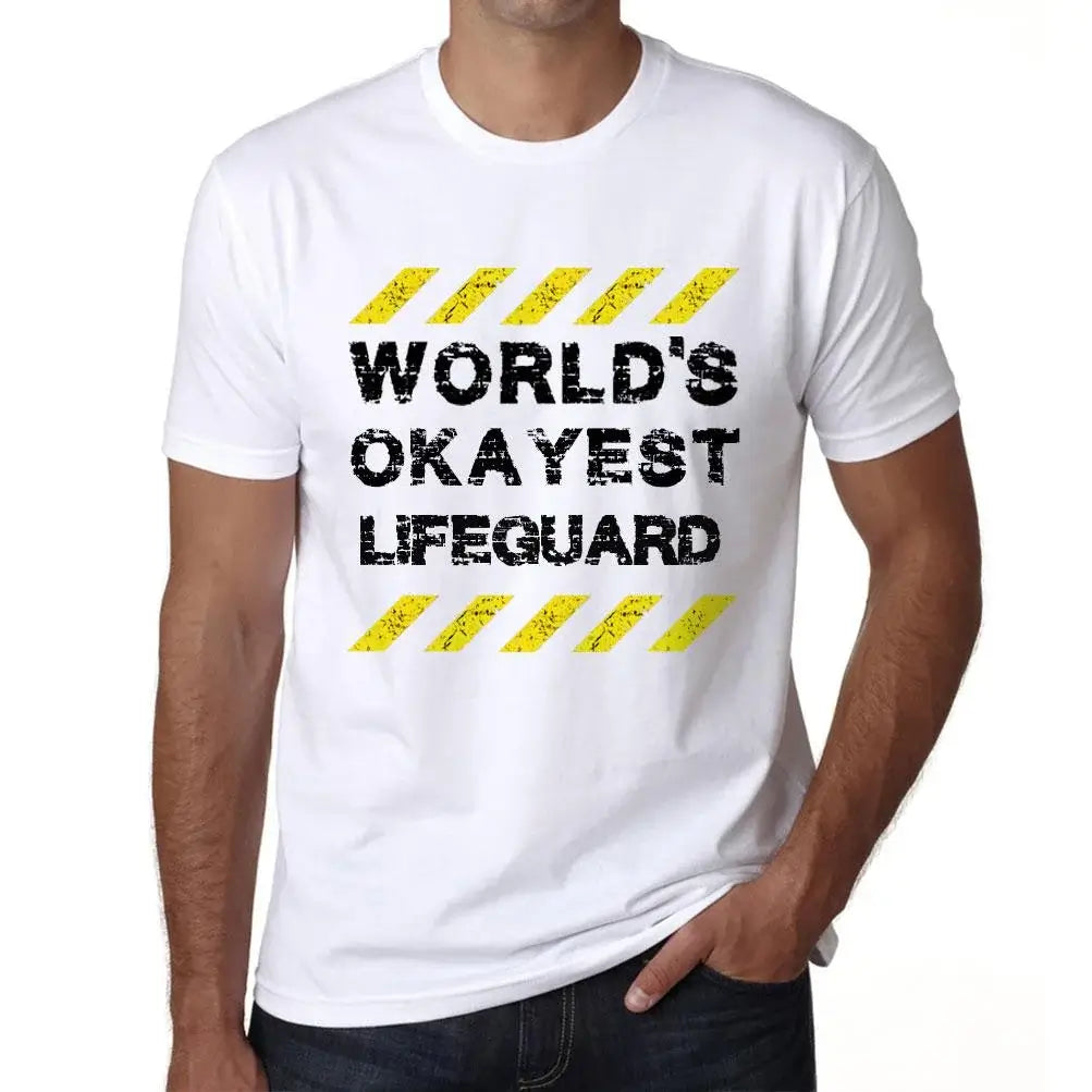 Men's Graphic T-Shirt Worlds Okayest Lifeguard Eco-Friendly Limited Edition Short Sleeve Tee-Shirt Vintage Birthday Gift Novelty