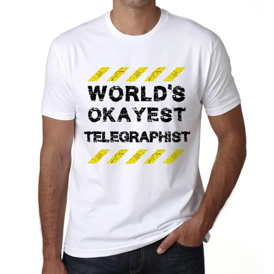 Men's Graphic T-Shirt Worlds Okayest Telegraphist Eco-Friendly Limited Edition Short Sleeve Tee-Shirt Vintage Birthday Gift Novelty