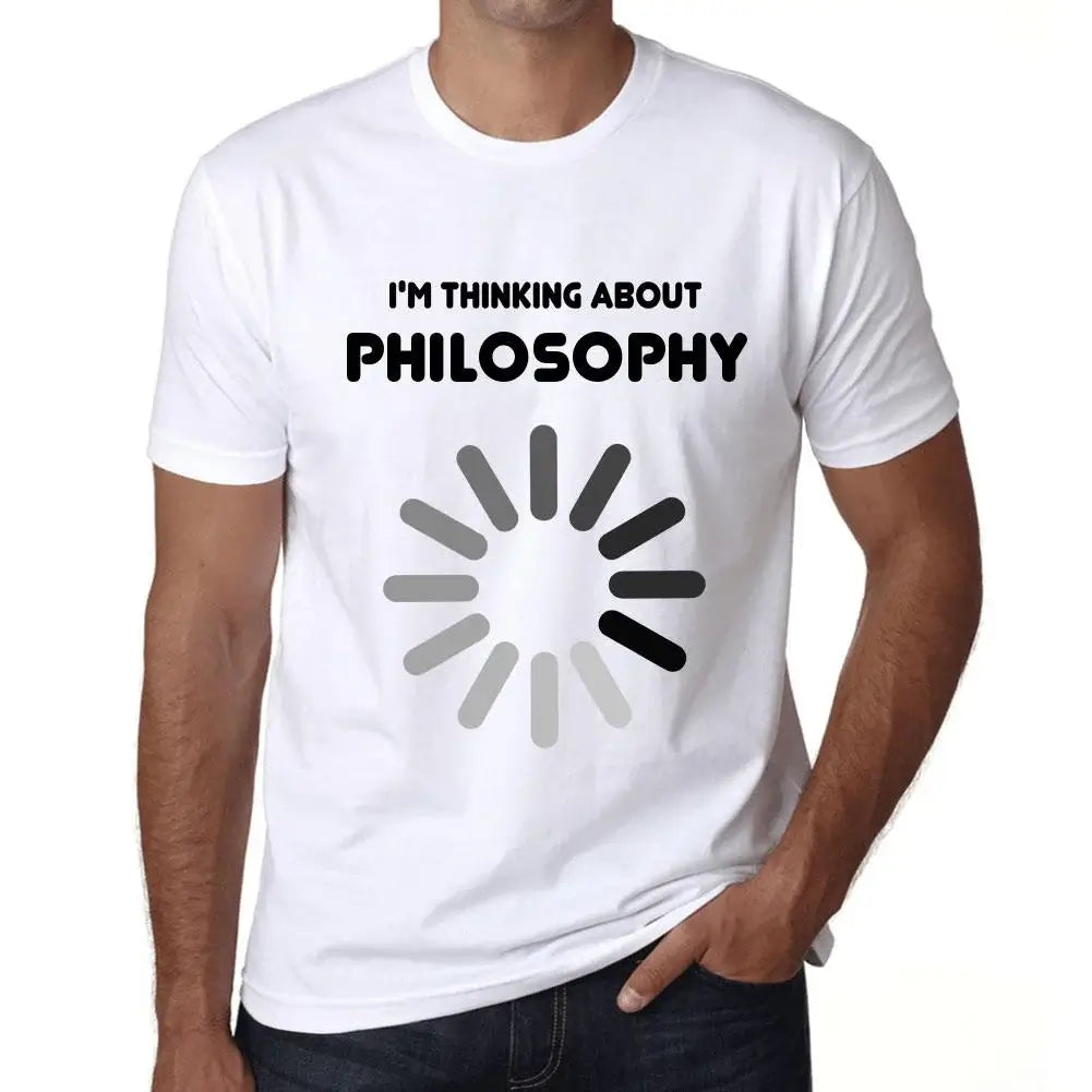 Men's Graphic T-Shirt I'm Thinking About Philosophy Eco-Friendly Limited Edition Short Sleeve Tee-Shirt Vintage Birthday Gift Novelty