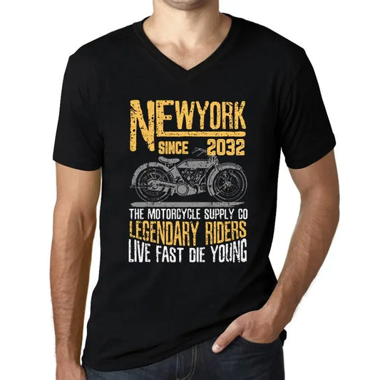 Men's Graphic T-Shirt V Neck Motorcycle Legendary Riders Since 2032