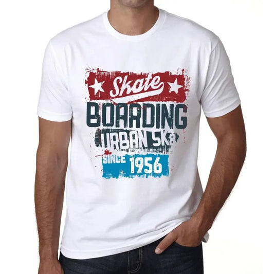 Men's Graphic T-Shirt Urban Skateboard Since 1956 68th Birthday Anniversary 68 Year Old Gift 1956 Vintage Eco-Friendly Short Sleeve Novelty Tee