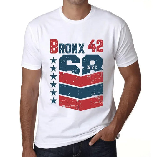 Men's Graphic T-Shirt Bronx 42 42nd Birthday Anniversary 42 Year Old Gift 1982 Vintage Eco-Friendly Short Sleeve Novelty Tee