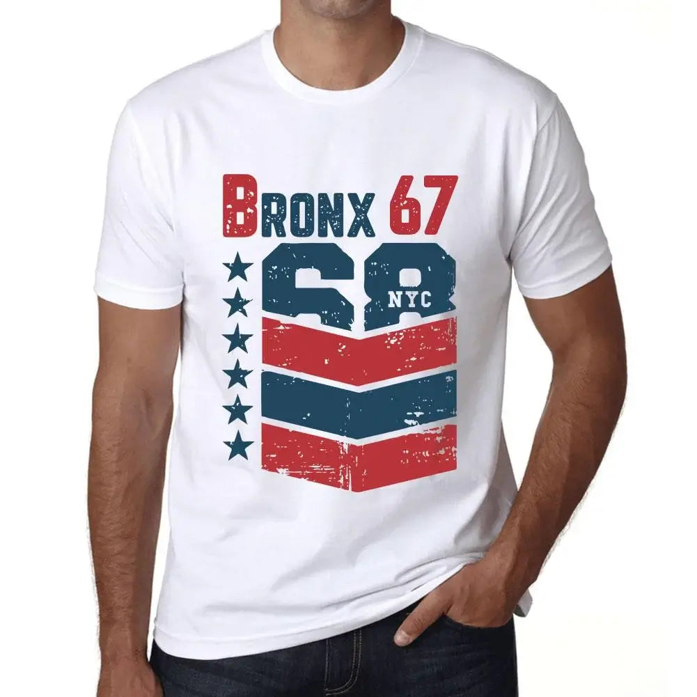 Men's Graphic T-Shirt Bronx 67 67th Birthday Anniversary 67 Year Old Gift 1957 Vintage Eco-Friendly Short Sleeve Novelty Tee