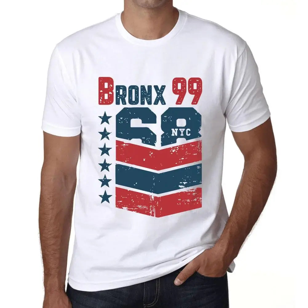 Men's Graphic T-Shirt Bronx 99 99th Birthday Anniversary 99 Year Old Gift 1925 Vintage Eco-Friendly Short Sleeve Novelty Tee