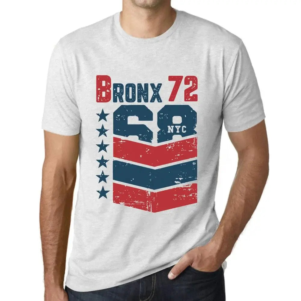 Men's Graphic T-Shirt Bronx 72 72nd Birthday Anniversary 72 Year Old Gift 1952 Vintage Eco-Friendly Short Sleeve Novelty Tee