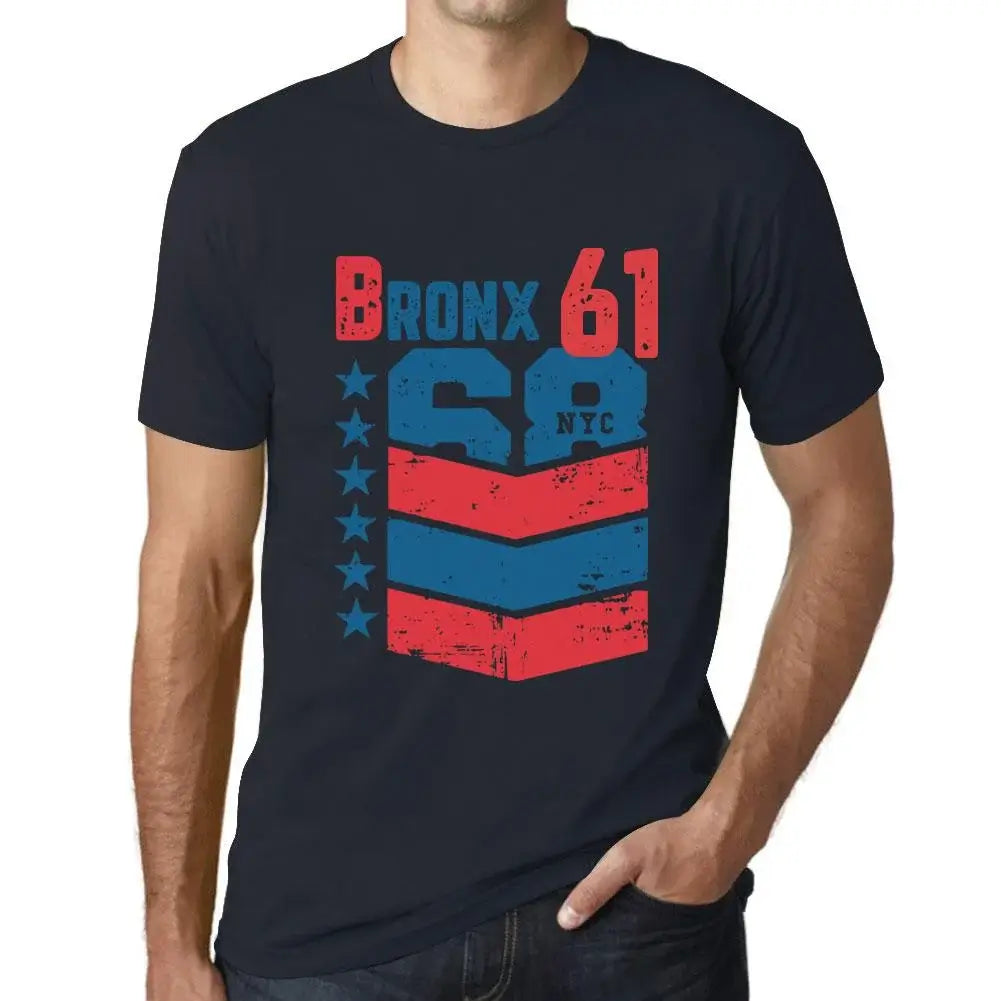 Men's Graphic T-Shirt Bronx 61 61st Birthday Anniversary 61 Year Old Gift 1963 Vintage Eco-Friendly Short Sleeve Novelty Tee