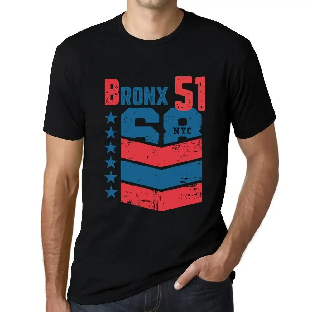 Men's Graphic T-Shirt Bronx 51 51st Birthday Anniversary 51 Year Old Gift 1973 Vintage Eco-Friendly Short Sleeve Novelty Tee