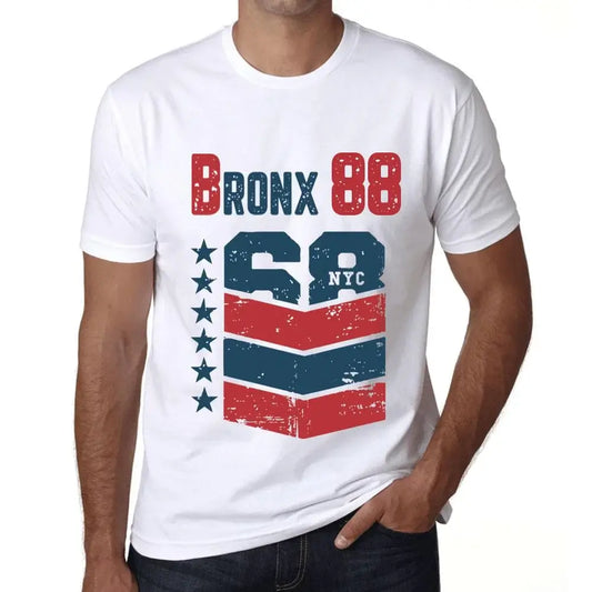 Men's Graphic T-Shirt Bronx 88 88th Birthday Anniversary 88 Year Old Gift 1936 Vintage Eco-Friendly Short Sleeve Novelty Tee