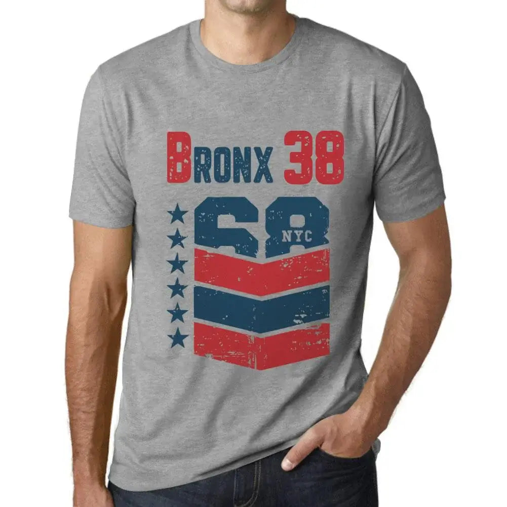 Men's Graphic T-Shirt Bronx 38 38th Birthday Anniversary 38 Year Old Gift 1986 Vintage Eco-Friendly Short Sleeve Novelty Tee