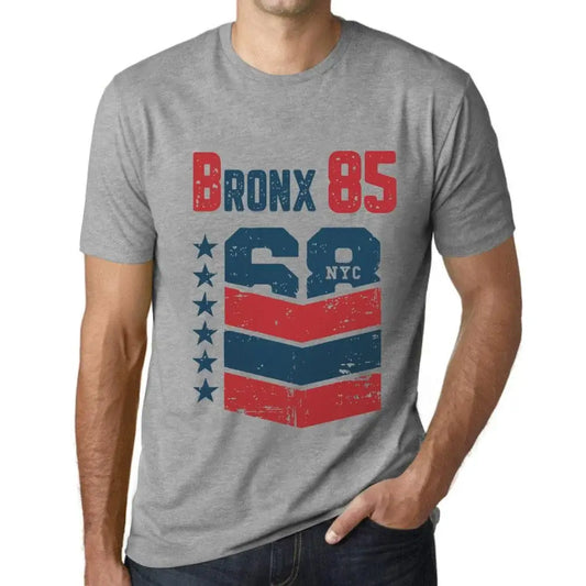 Men's Graphic T-Shirt Bronx 85 85th Birthday Anniversary 85 Year Old Gift 1939 Vintage Eco-Friendly Short Sleeve Novelty Tee