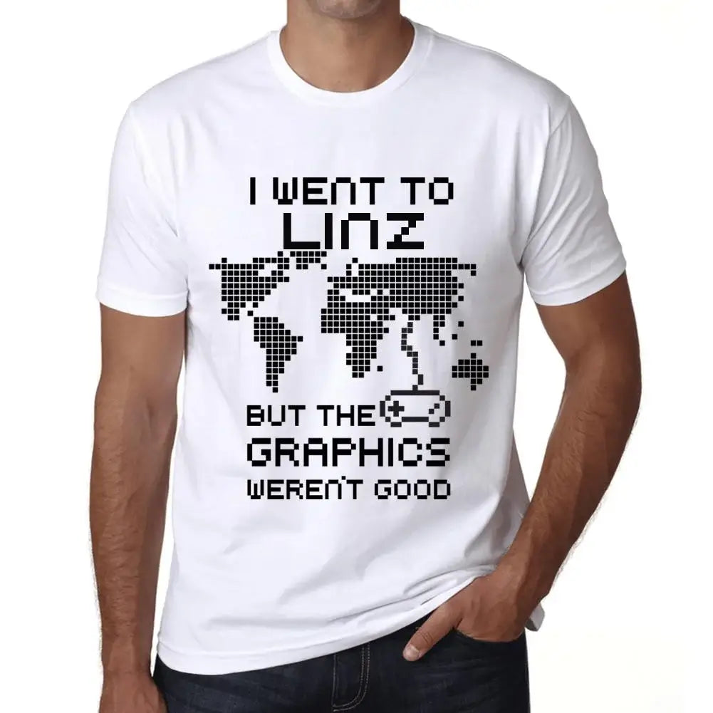 Men's Graphic T-Shirt I Went To Linz But The Graphics Weren’t Good Eco-Friendly Limited Edition Short Sleeve Tee-Shirt Vintage Birthday Gift Novelty