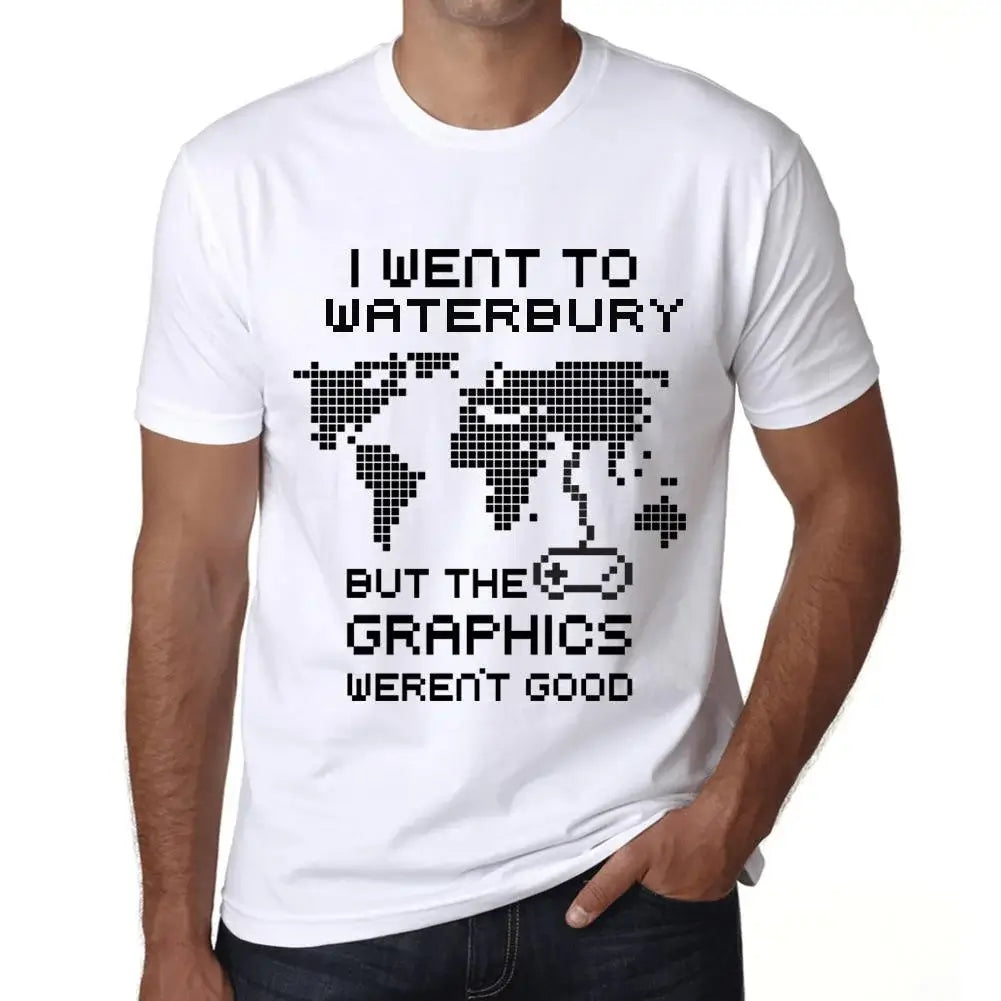 Men's Graphic T-Shirt I Went To Waterbury But The Graphics Weren’t Good Eco-Friendly Limited Edition Short Sleeve Tee-Shirt Vintage Birthday Gift Novelty