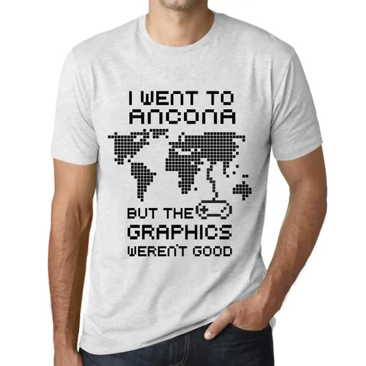 Men's Graphic T-Shirt I Went To Ancona But The Graphics Weren’t Good Eco-Friendly Limited Edition Short Sleeve Tee-Shirt Vintage Birthday Gift Novelty