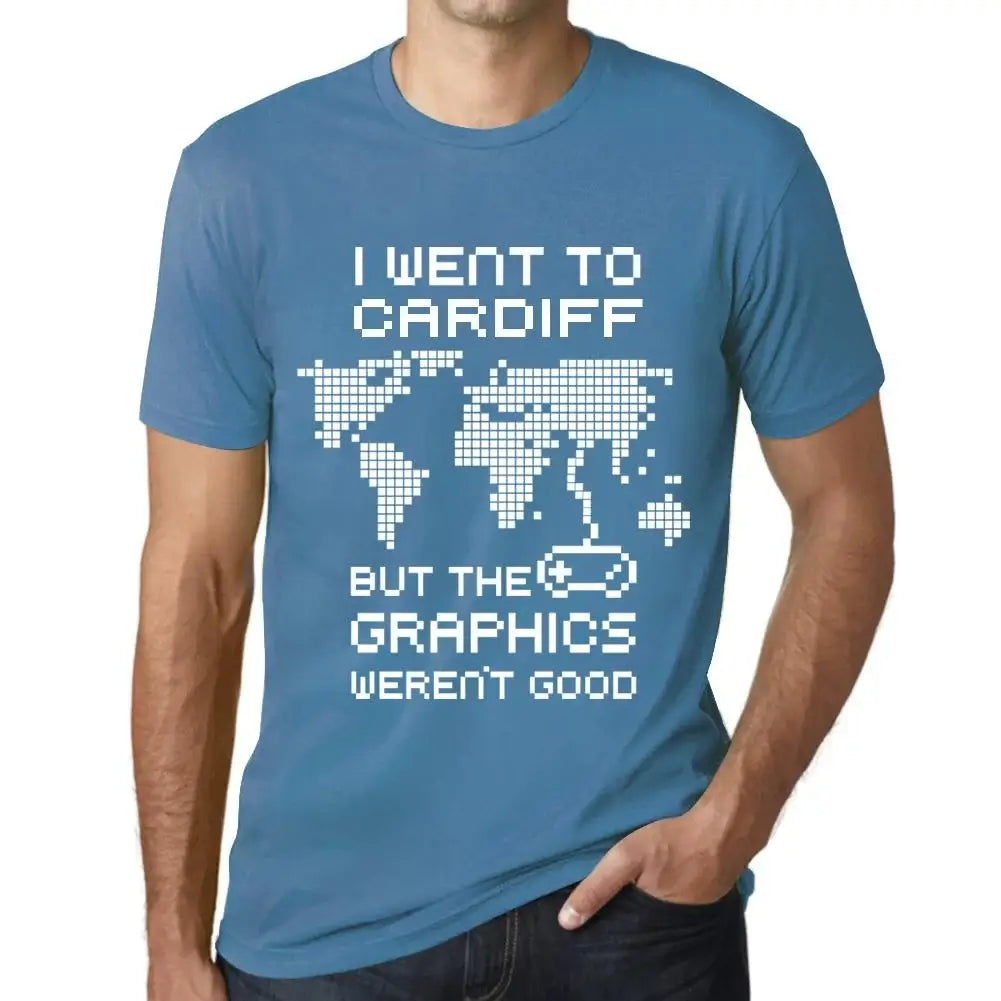 Men's Graphic T-Shirt I Went To Cardiff But The Graphics Weren’t Good Eco-Friendly Limited Edition Short Sleeve Tee-Shirt Vintage Birthday Gift Novelty
