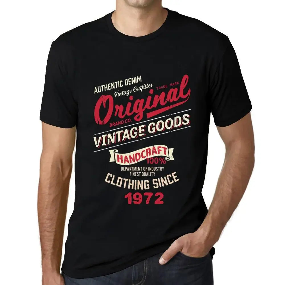 Men's Graphic T-Shirt Original Vintage Clothing Since 1972 52nd Birthday Anniversary 52 Year Old Gift 1972 Vintage Eco-Friendly Short Sleeve Novelty Tee