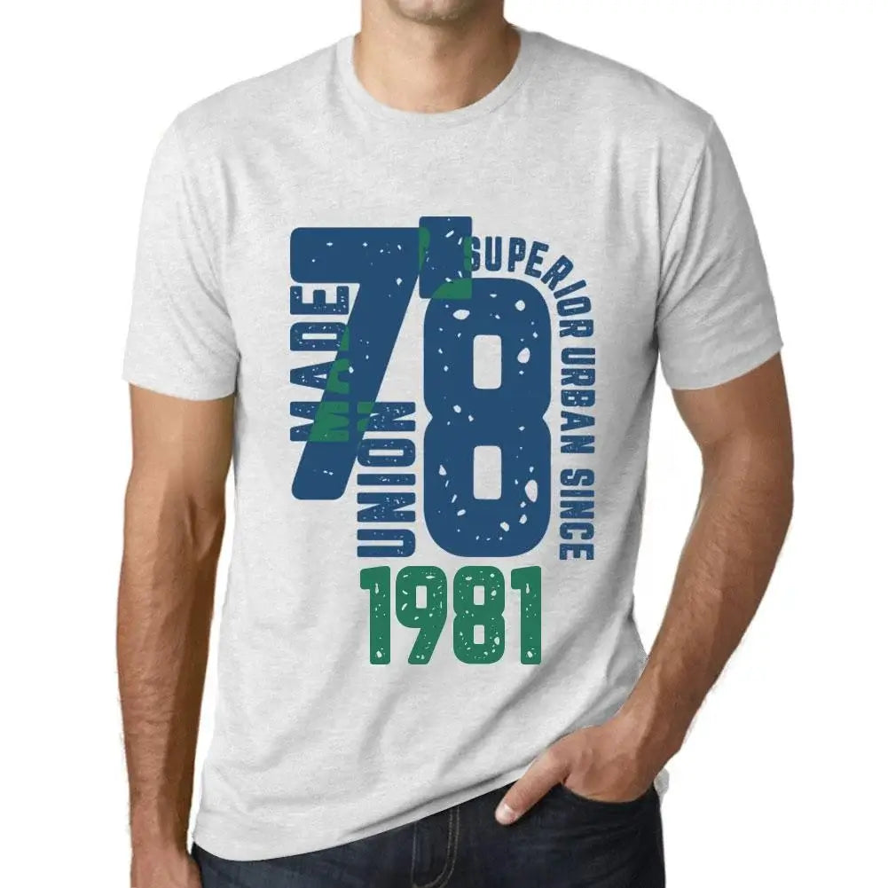 Men's Graphic T-Shirt Superior Urban Style Since 1981 43rd Birthday Anniversary 43 Year Old Gift 1981 Vintage Eco-Friendly Short Sleeve Novelty Tee