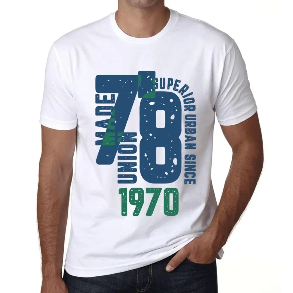 Men's Graphic T-Shirt Superior Urban Style Since 1970 54th Birthday Anniversary 54 Year Old Gift 1970 Vintage Eco-Friendly Short Sleeve Novelty Tee