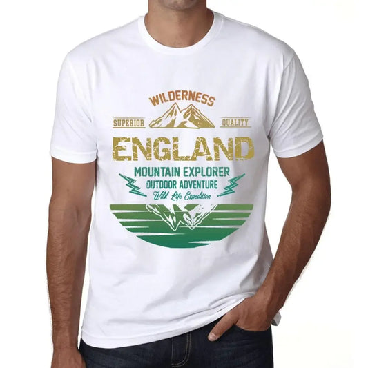 Men's Graphic T-Shirt Outdoor Adventure, Wilderness, Mountain Explorer England Eco-Friendly Limited Edition Short Sleeve Tee-Shirt Vintage Birthday Gift Novelty