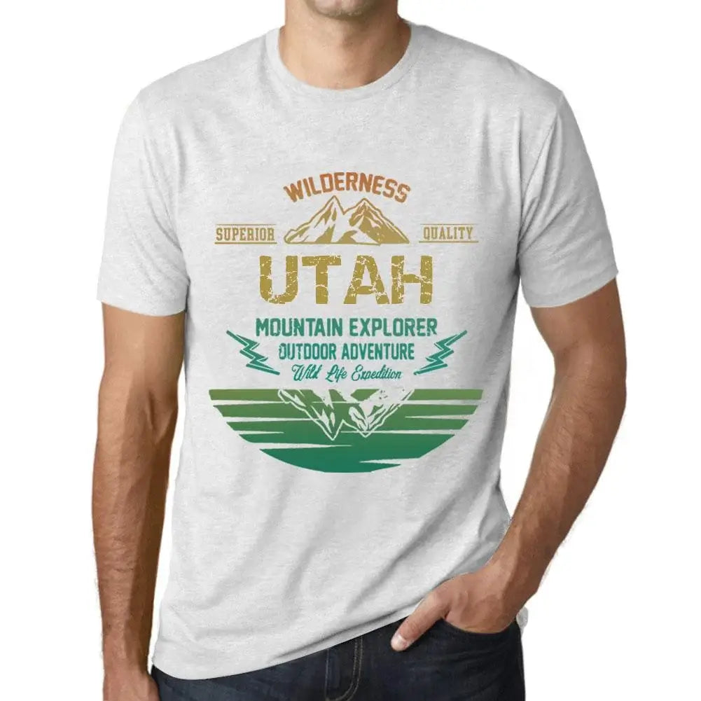 Men's Graphic T-Shirt Outdoor Adventure, Wilderness, Mountain Explorer Utah Eco-Friendly Limited Edition Short Sleeve Tee-Shirt Vintage Birthday Gift Novelty