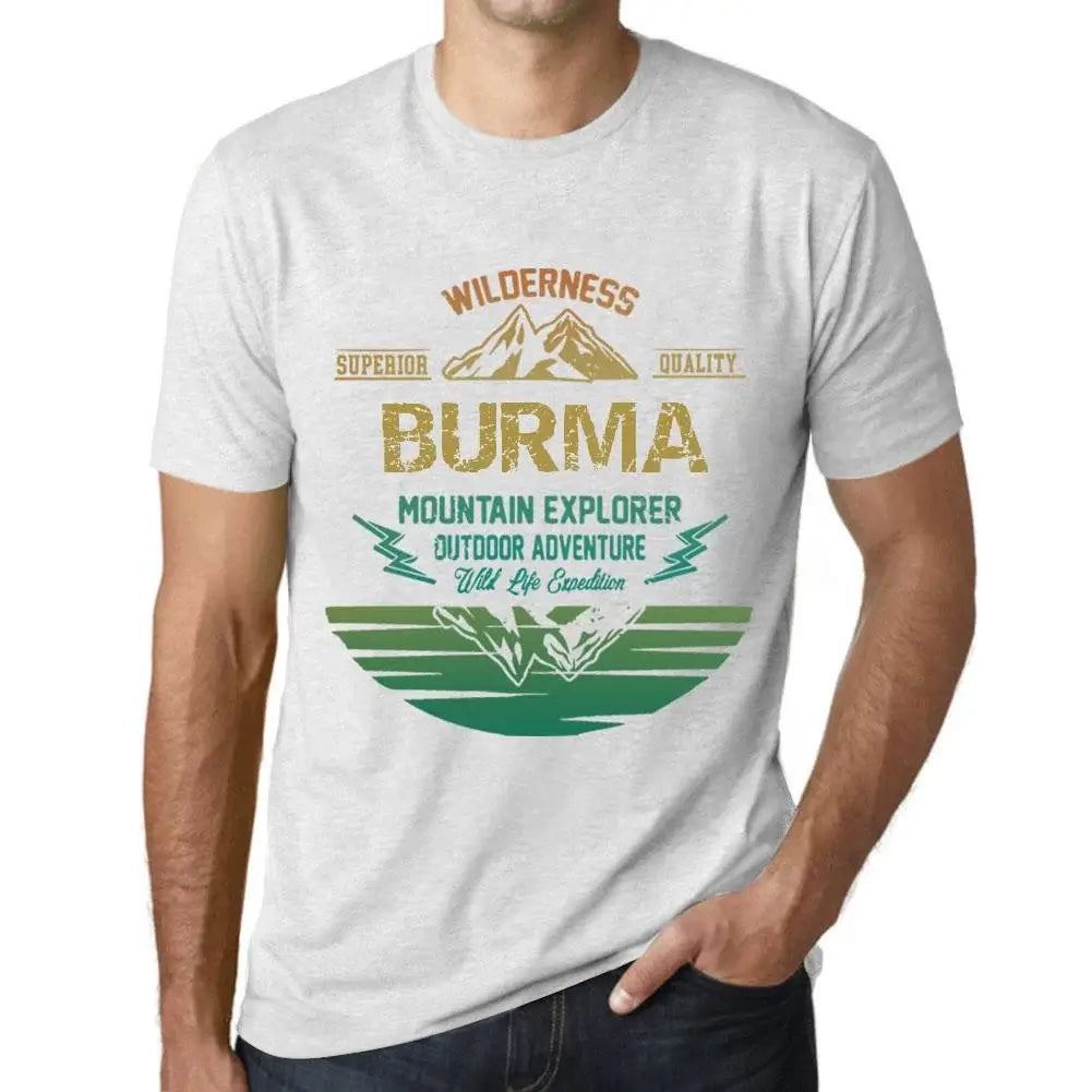 Men's Graphic T-Shirt Outdoor Adventure, Wilderness, Mountain Explorer Burma Eco-Friendly Limited Edition Short Sleeve Tee-Shirt Vintage Birthday Gift Novelty