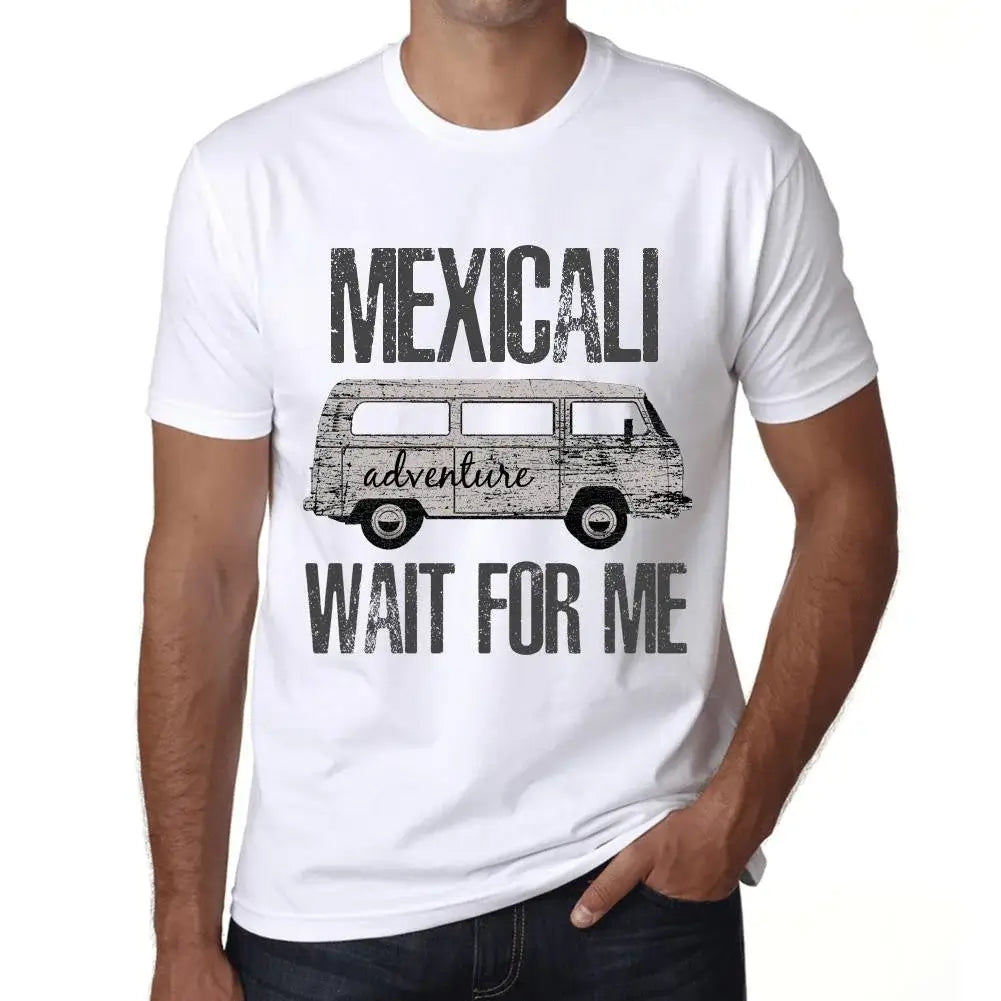 Men's Graphic T-Shirt Adventure Wait For Me In Mexicali Eco-Friendly Limited Edition Short Sleeve Tee-Shirt Vintage Birthday Gift Novelty