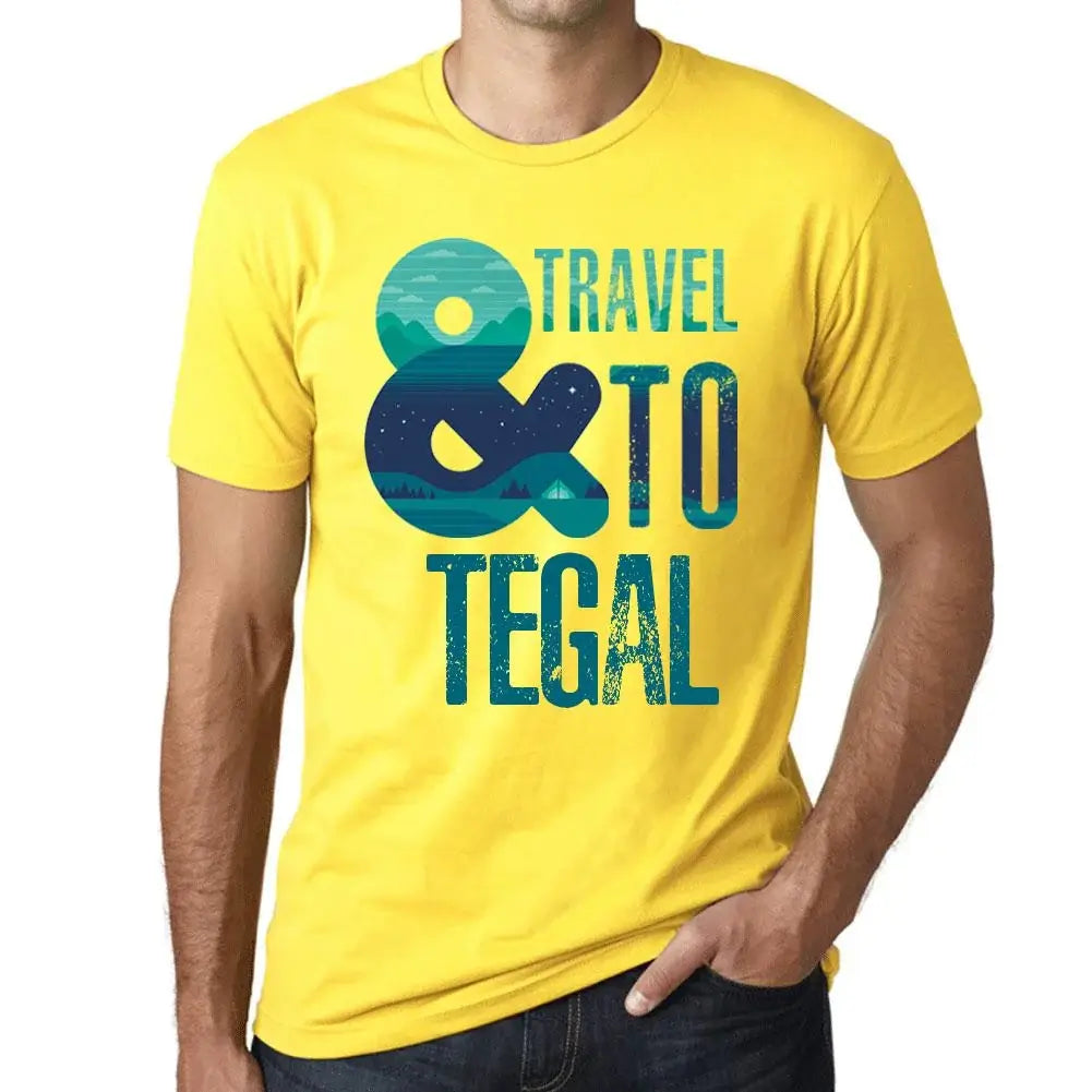 Men's Graphic T-Shirt And Travel To Tegal Eco-Friendly Limited Edition Short Sleeve Tee-Shirt Vintage Birthday Gift Novelty