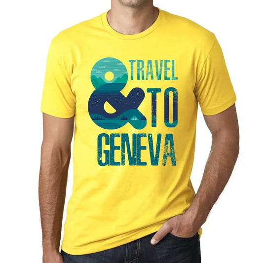 Men's Graphic T-Shirt And Travel To Geneva Eco-Friendly Limited Edition Short Sleeve Tee-Shirt Vintage Birthday Gift Novelty