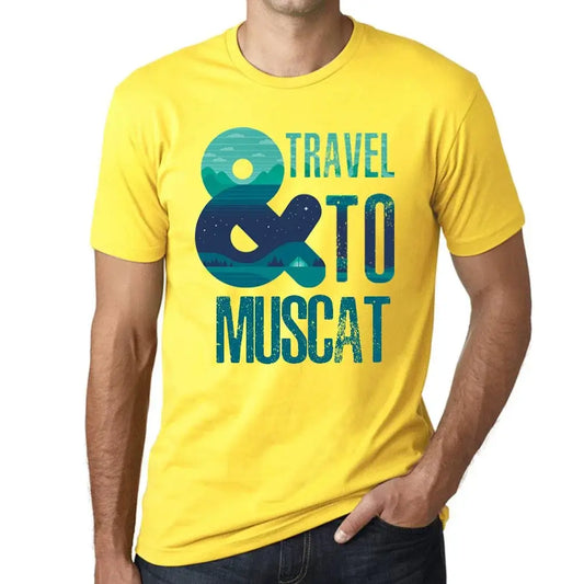 Men's Graphic T-Shirt And Travel To Muscat Eco-Friendly Limited Edition Short Sleeve Tee-Shirt Vintage Birthday Gift Novelty