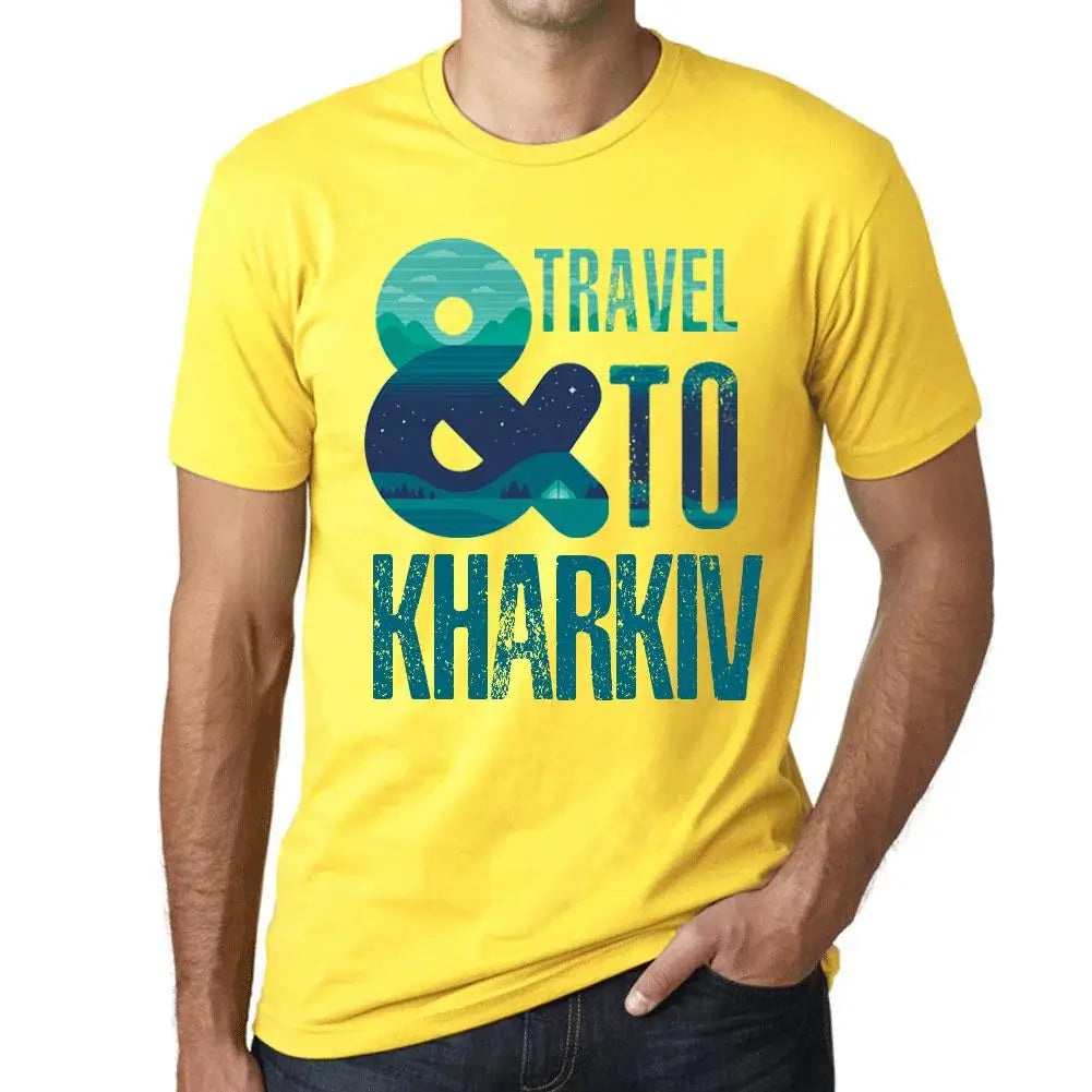 Men's Graphic T-Shirt And Travel To Kharkiv Eco-Friendly Limited Edition Short Sleeve Tee-Shirt Vintage Birthday Gift Novelty