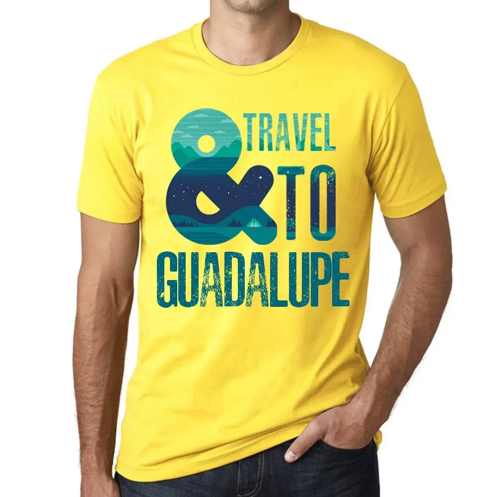 Men's Graphic T-Shirt And Travel To Guadalupe Eco-Friendly Limited Edition Short Sleeve Tee-Shirt Vintage Birthday Gift Novelty