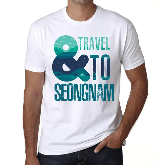 Men's Graphic T-Shirt And Travel To Seongnam Eco-Friendly Limited Edition Short Sleeve Tee-Shirt Vintage Birthday Gift Novelty