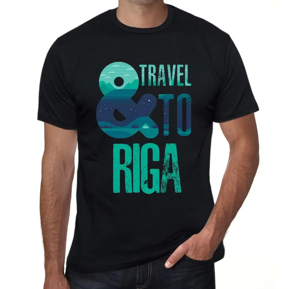 Men's Graphic T-Shirt And Travel To Riga Eco-Friendly Limited Edition Short Sleeve Tee-Shirt Vintage Birthday Gift Novelty