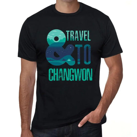 Men's Graphic T-Shirt And Travel To Changwon Eco-Friendly Limited Edition Short Sleeve Tee-Shirt Vintage Birthday Gift Novelty