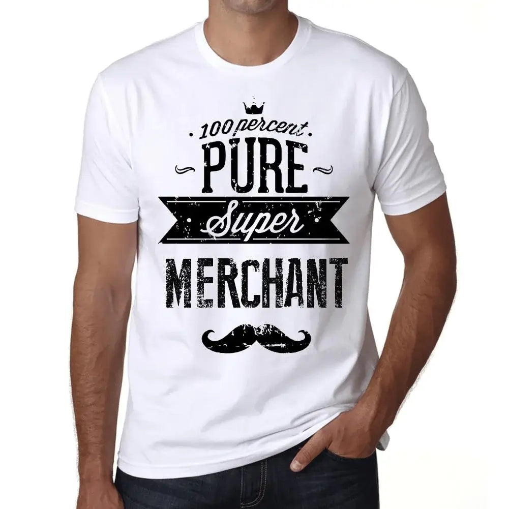 Men's Graphic T-Shirt 100% Pure Super Merchant Eco-Friendly Limited Edition Short Sleeve Tee-Shirt Vintage Birthday Gift Novelty