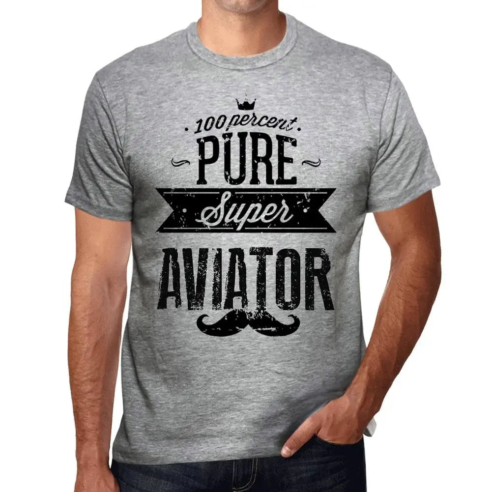 Men's Graphic T-Shirt 100% Pure Super Aviator Eco-Friendly Limited Edition Short Sleeve Tee-Shirt Vintage Birthday Gift Novelty