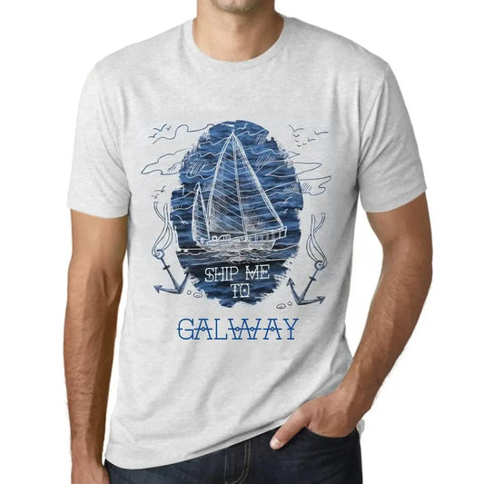Men's Graphic T-Shirt Ship Me To Galway Eco-Friendly Limited Edition Short Sleeve Tee-Shirt Vintage Birthday Gift Novelty