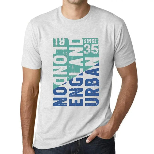 Men's Graphic T-Shirt London England Urban Since 35 89th Birthday Anniversary 89 Year Old Gift 1935 Vintage Eco-Friendly Short Sleeve Novelty Tee
