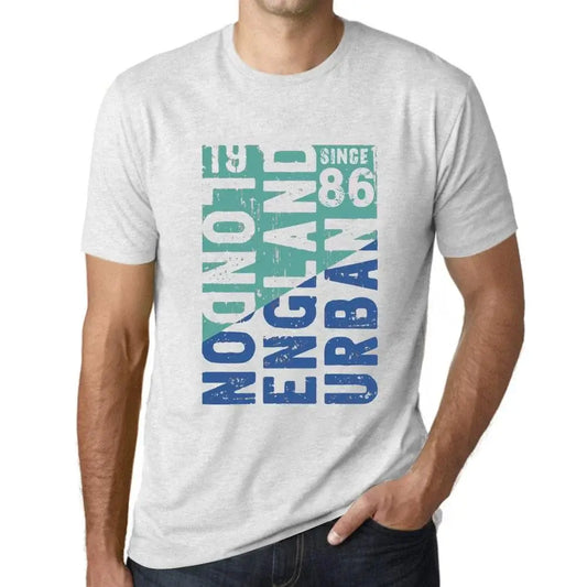 Men's Graphic T-Shirt London England Urban Since 86 38th Birthday Anniversary 38 Year Old Gift 1986 Vintage Eco-Friendly Short Sleeve Novelty Tee
