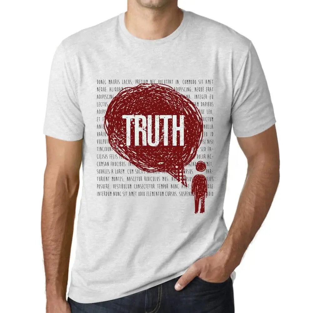 Men's Graphic T-Shirt Thoughts Truth Eco-Friendly Limited Edition Short Sleeve Tee-Shirt Vintage Birthday Gift Novelty